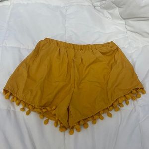 SHEIN Yellow Fun Shorts Size Small
